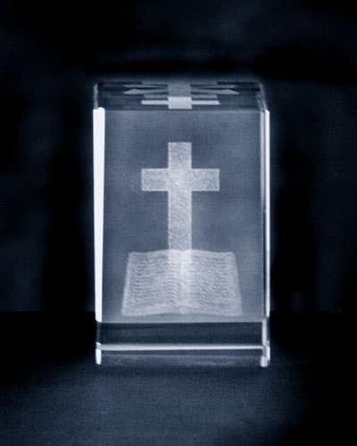 Cross and Bible Block